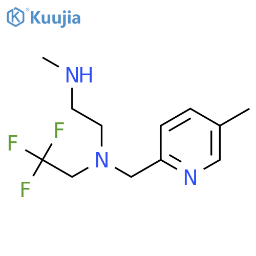 2-(methylamino)ethyl(5-methylpyridin-2-yl)methyl(2,2,2-trifluoroethyl)amine structure
