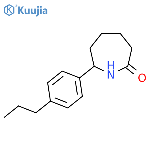 7-(4-Propylphenyl)azepan-2-one structure
