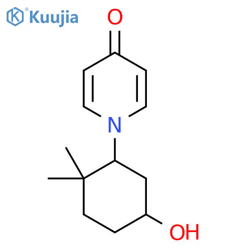 1-(5-Hydroxy-2,2-dimethylcyclohexyl)-1,4-dihydropyridin-4-one structure