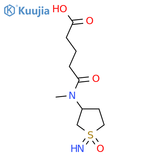 4-[(1-Imino-1-oxo-1lambda6-thiolan-3-yl)(methyl)carbamoyl]butanoic acid structure
