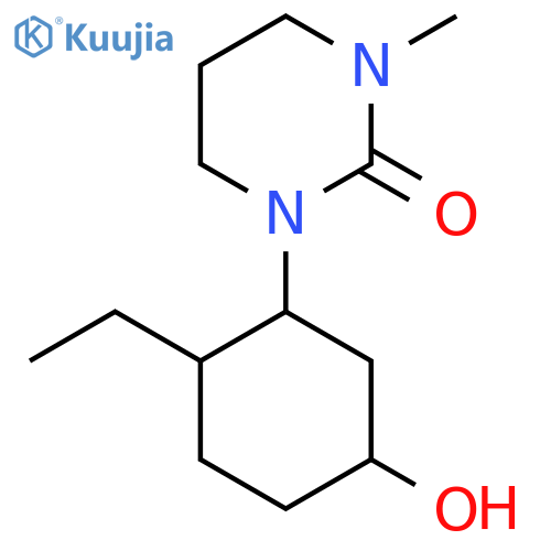1-(2-Ethyl-5-hydroxycyclohexyl)-3-methyl-1,3-diazinan-2-one structure