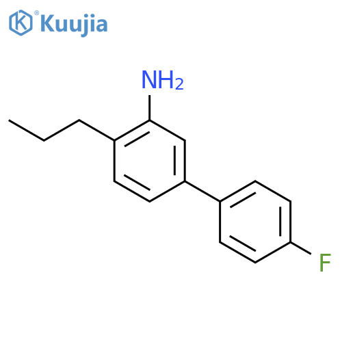 5-(4-fluorophenyl)-2-propylaniline structure
