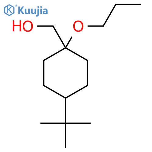 (4-tert-butyl-1-propoxycyclohexyl)methanol structure
