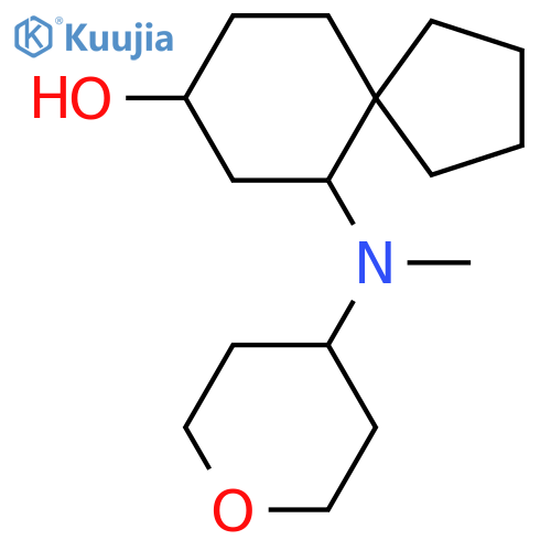 6-[Methyl(oxan-4-yl)amino]spiro[4.5]decan-8-ol structure