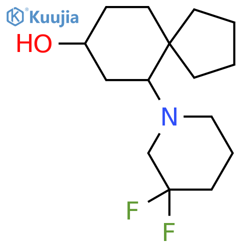 6-(3,3-Difluoropiperidin-1-yl)spiro[4.5]decan-8-ol structure