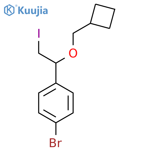 1-bromo-4-1-(cyclobutylmethoxy)-2-iodoethylbenzene structure