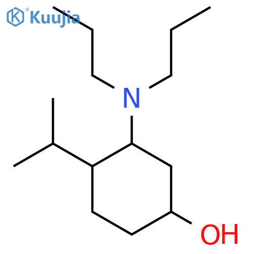 3-(Dipropylamino)-4-(propan-2-yl)cyclohexan-1-ol structure
