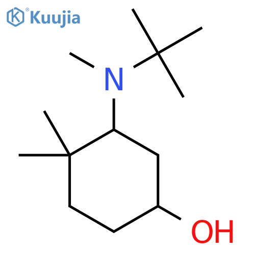 3-[Tert-butyl(methyl)amino]-4,4-dimethylcyclohexan-1-ol structure