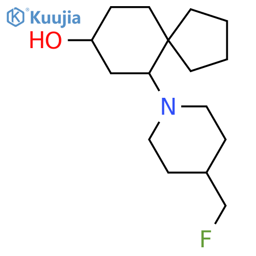 6-[4-(Fluoromethyl)piperidin-1-yl]spiro[4.5]decan-8-ol structure