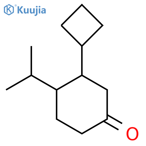 3-Cyclobutyl-4-(propan-2-yl)cyclohexan-1-one structure