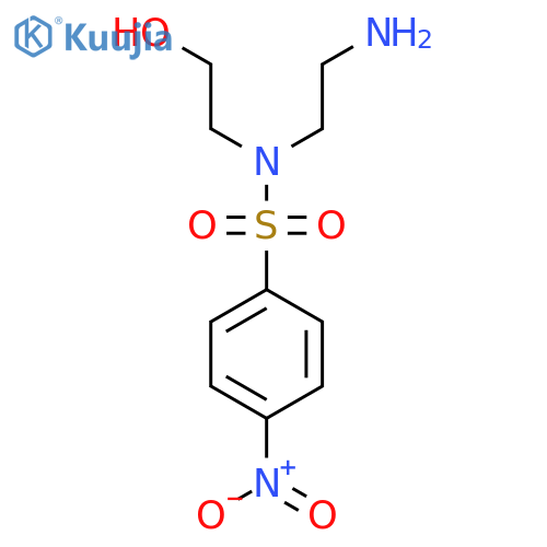 N-(2-aminoethyl)-2-hydroxy-S-(4-nitrophenyl)ethane-1-sulfonamido structure