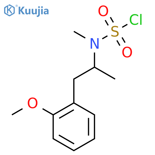 N-[1-(2-methoxyphenyl)propan-2-yl]-N-methylsulfamoyl chloride structure