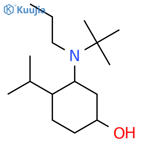 3-[Tert-butyl(propyl)amino]-4-(propan-2-yl)cyclohexan-1-ol structure