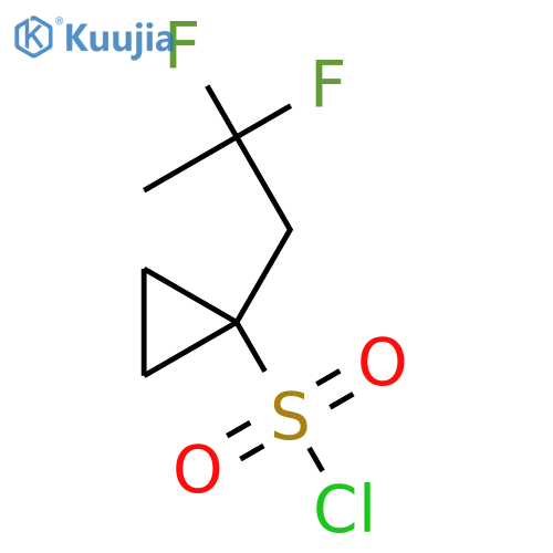 1-(2,2-difluoropropyl)cyclopropane-1-sulfonyl chloride structure