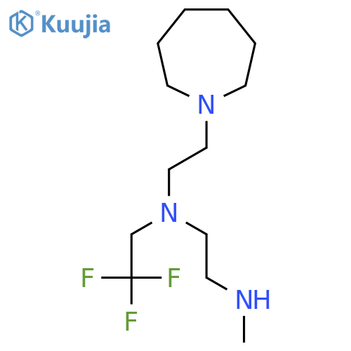 2-(azepan-1-yl)ethyl2-(methylamino)ethyl(2,2,2-trifluoroethyl)amine structure
