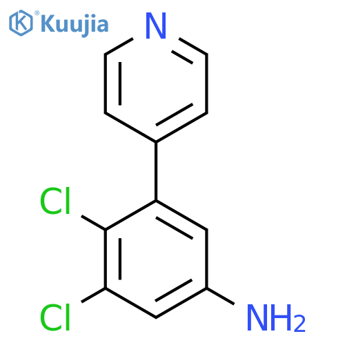 3,4-dichloro-5-(pyridin-4-yl)aniline structure