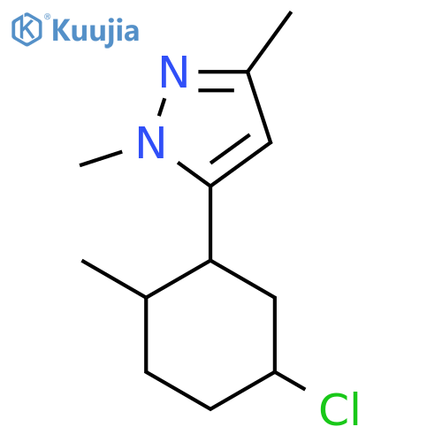 5-(5-chloro-2-methylcyclohexyl)-1,3-dimethyl-1H-pyrazole structure