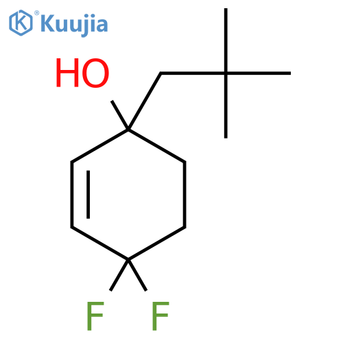 1-(2,2-Dimethylpropyl)-4,4-difluorocyclohex-2-en-1-ol structure