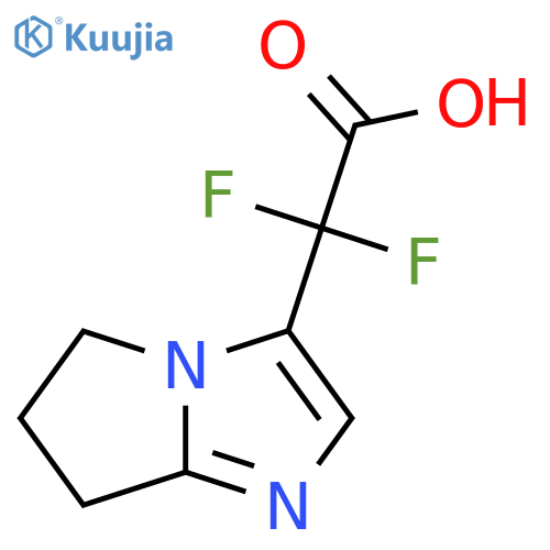 2,2-difluoro-2-{5H,6H,7H-pyrrolo1,2-aimidazol-3-yl}acetic acid structure
