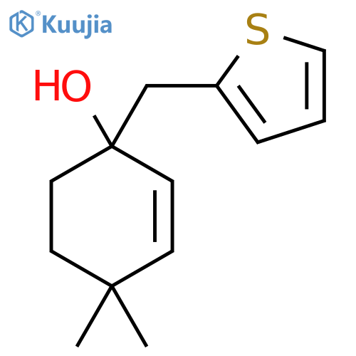 4,4-Dimethyl-1-[(thiophen-2-yl)methyl]cyclohex-2-en-1-ol structure