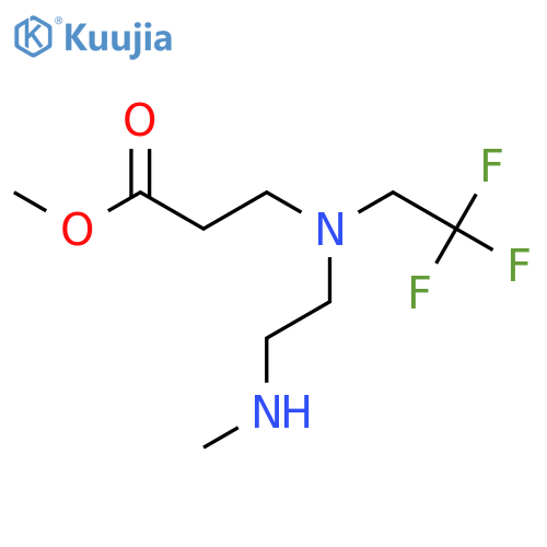 methyl 3-{2-(methylamino)ethyl(2,2,2-trifluoroethyl)amino}propanoate structure