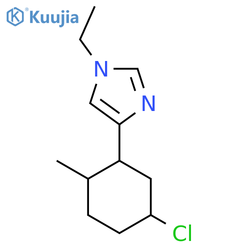 4-(5-chloro-2-methylcyclohexyl)-1-ethyl-1H-imidazole structure
