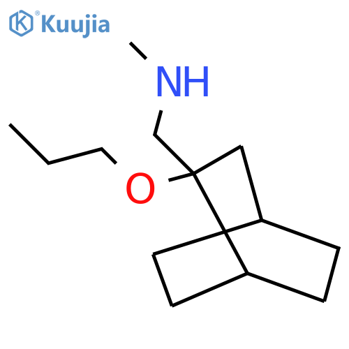 methyl({2-propoxybicyclo2.2.2octan-2-yl}methyl)amine structure