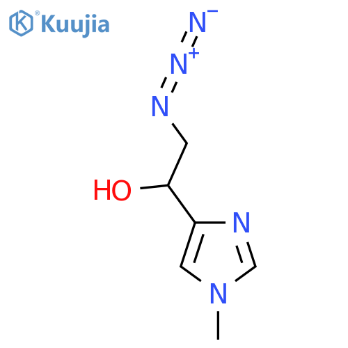 2-azido-1-(1-methyl-1H-imidazol-4-yl)ethan-1-ol structure