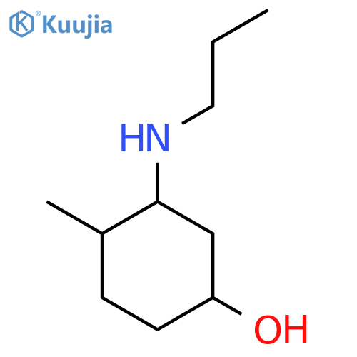 4-Methyl-3-(propylamino)cyclohexan-1-ol structure
