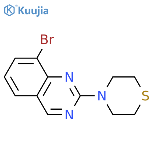 8-Bromo-2-(thiomorpholin-4-yl)quinazoline structure