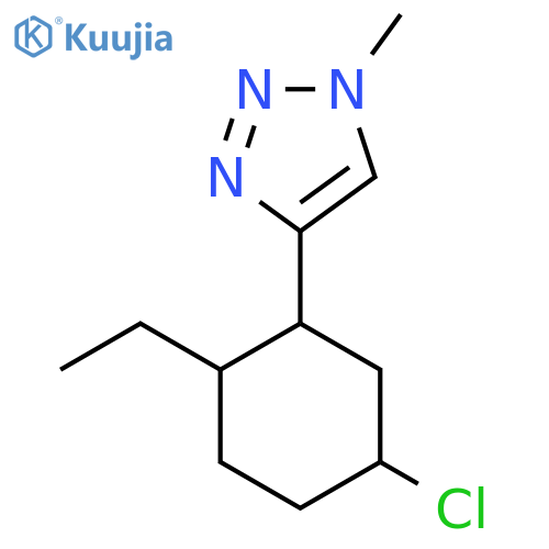 4-(5-chloro-2-ethylcyclohexyl)-1-methyl-1H-1,2,3-triazole structure
