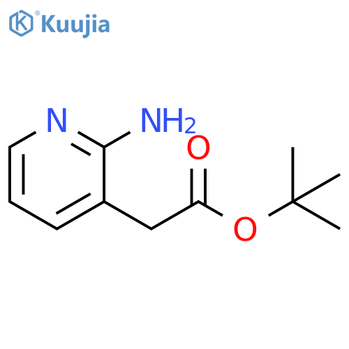 tert-butyl 2-(2-aminopyridin-3-yl)acetate structure