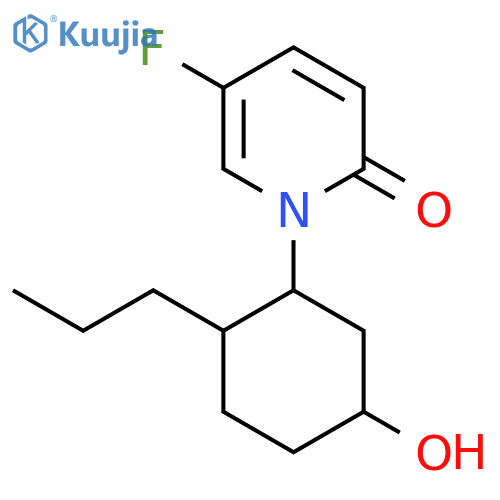 5-Fluoro-1-(5-hydroxy-2-propylcyclohexyl)-1,2-dihydropyridin-2-one structure