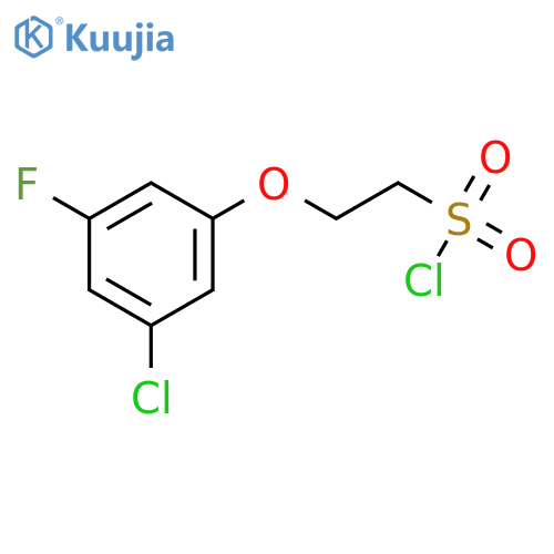 2-(3-chloro-5-fluorophenoxy)ethane-1-sulfonyl chloride structure