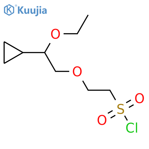 2-(2-cyclopropyl-2-ethoxyethoxy)ethane-1-sulfonyl chloride structure