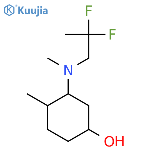 3-[(2,2-Difluoropropyl)(methyl)amino]-4-methylcyclohexan-1-ol structure