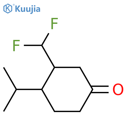 3-(Difluoromethyl)-4-(propan-2-yl)cyclohexan-1-one structure