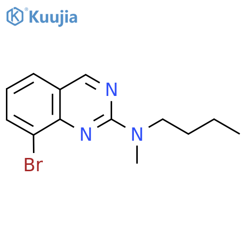 8-bromo-N-butyl-N-methylquinazolin-2-amine structure