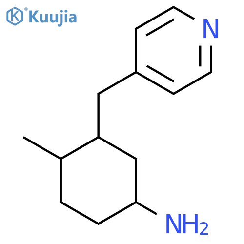 4-Methyl-3-[(pyridin-4-yl)methyl]cyclohexan-1-amine structure
