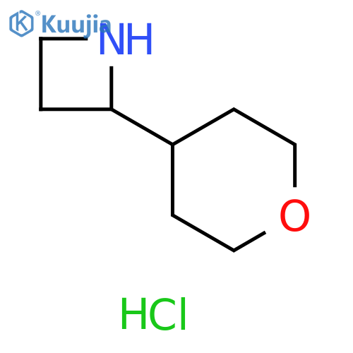 2-(oxan-4-yl)azetidine hydrochloride structure