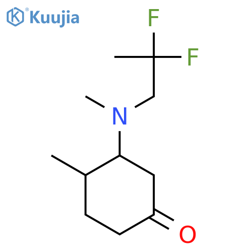 3-[(2,2-Difluoropropyl)(methyl)amino]-4-methylcyclohexan-1-one structure