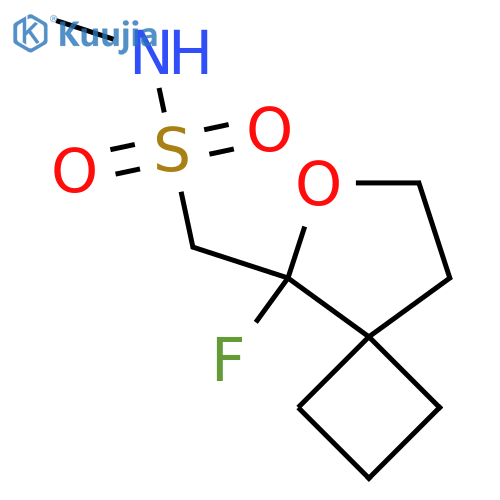 1-{5-fluoro-6-oxaspiro3.4octan-5-yl}-N-methylmethanesulfonamide structure