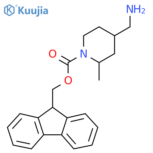 (9H-fluoren-9-yl)methyl 4-(aminomethyl)-2-methylpiperidine-1-carboxylate structure
