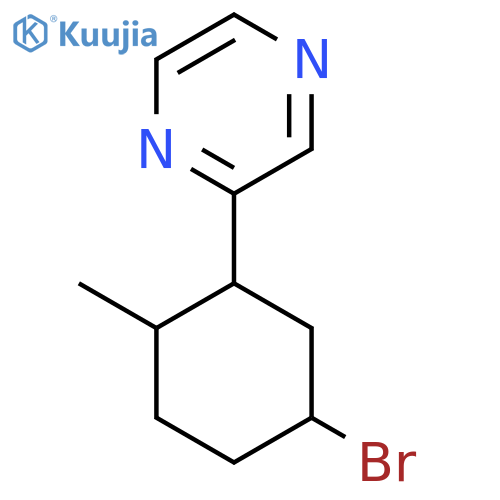 2-(5-Bromo-2-methylcyclohexyl)pyrazine structure