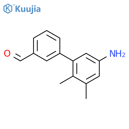3-(5-amino-2,3-dimethylphenyl)benzaldehyde structure