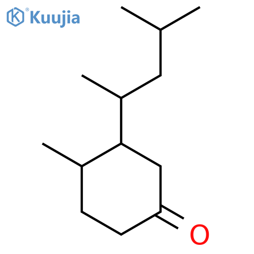 4-Methyl-3-(4-methylpentan-2-yl)cyclohexan-1-one structure