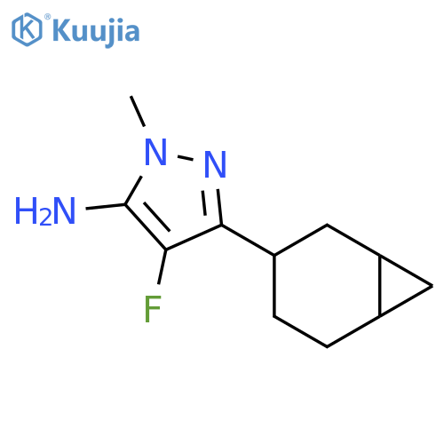 3-{bicyclo4.1.0heptan-3-yl}-4-fluoro-1-methyl-1H-pyrazol-5-amine structure