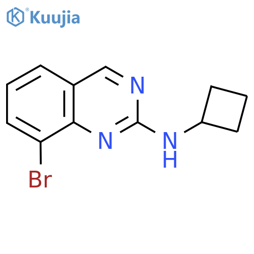8-bromo-N-cyclobutylquinazolin-2-amine structure
