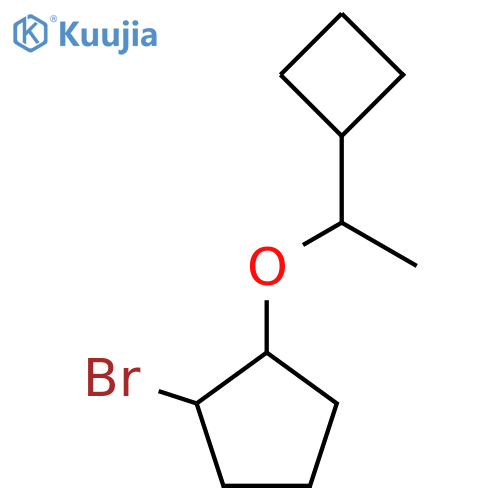 1-bromo-2-(1-cyclobutylethoxy)cyclopentane structure