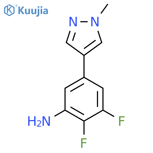 2,3-difluoro-5-(1-methyl-1H-pyrazol-4-yl)aniline structure